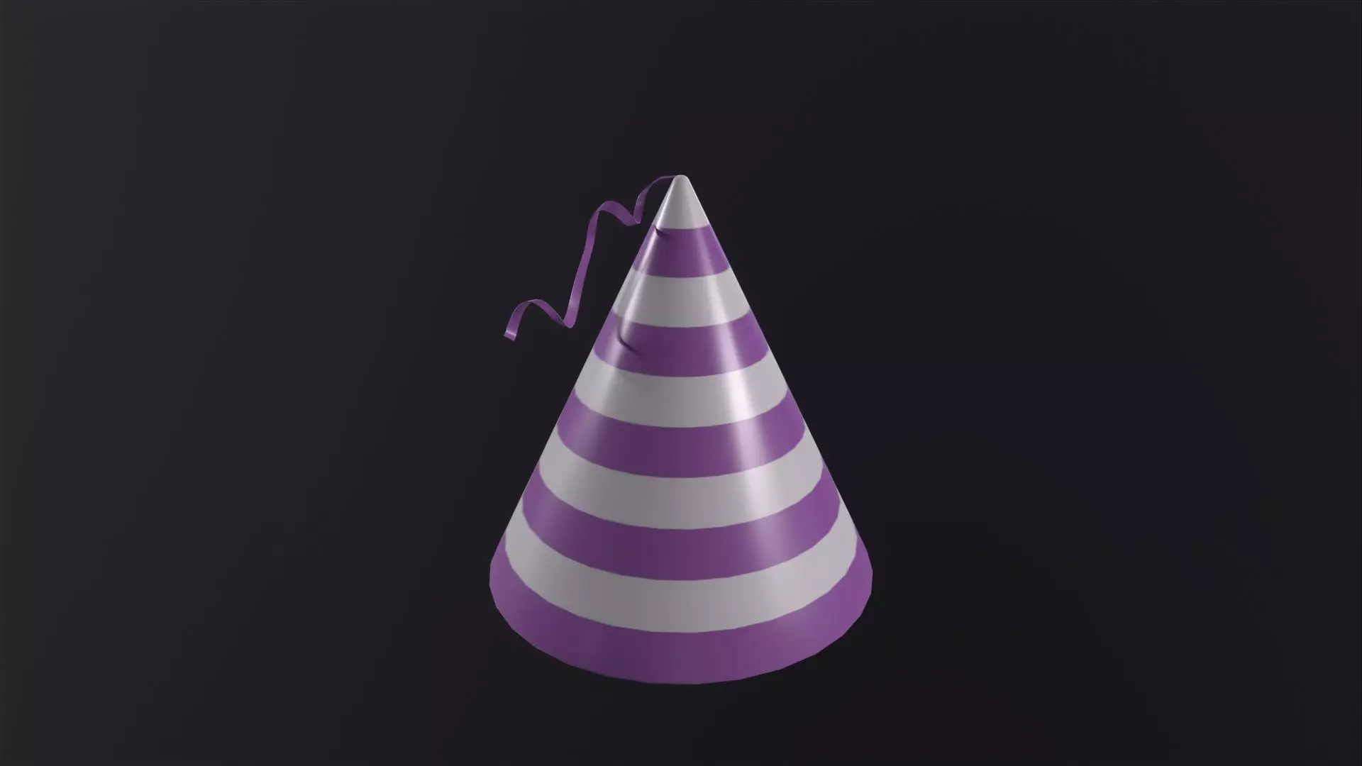Party Hat 3D Model Low-poly 3D model_0