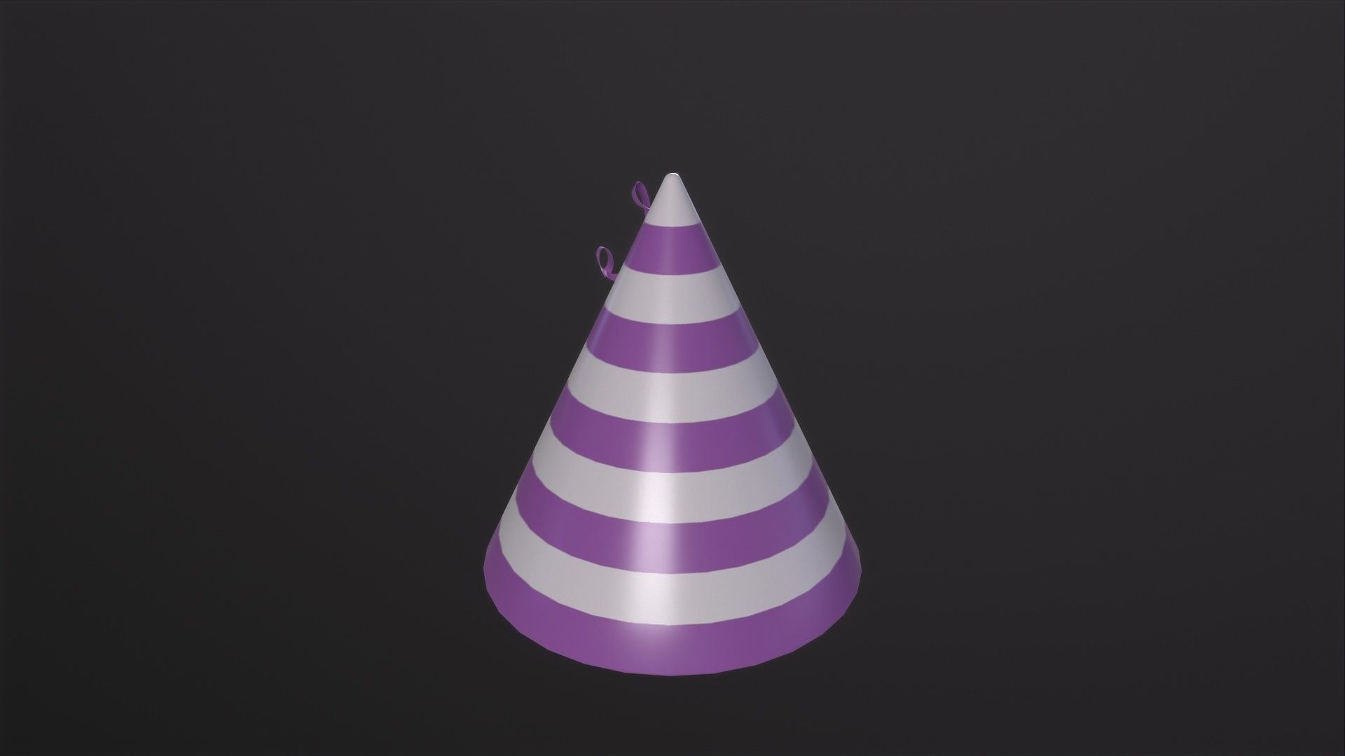 Party Hat 3D Model Low-poly 3D model_2