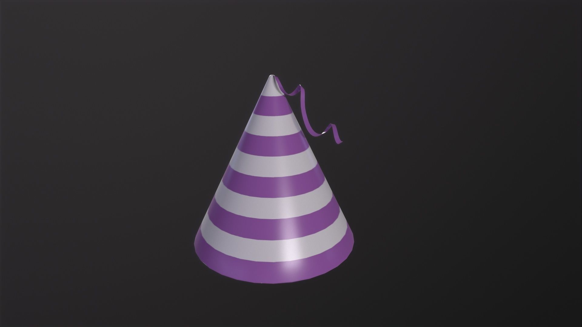 Party Hat 3D Model Low-poly 3D model_3
