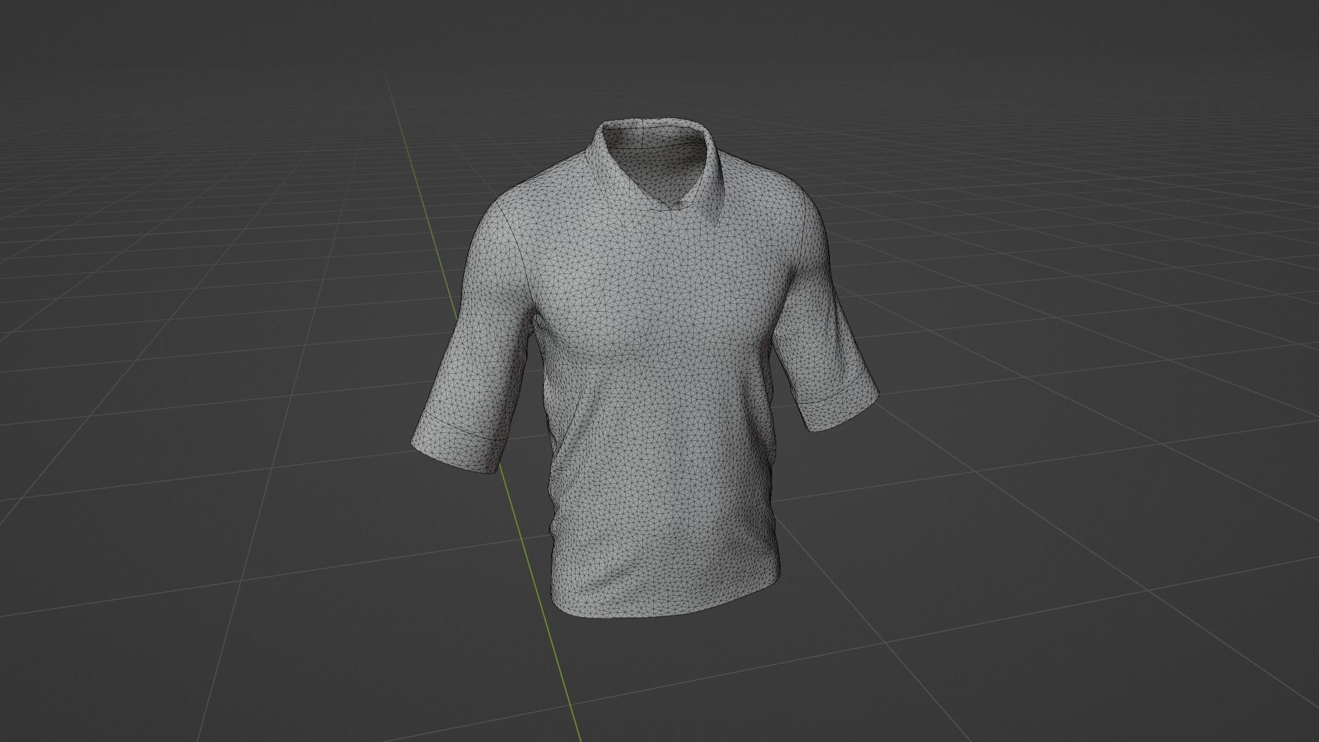 T-Shirt Low-poly 3D model_6
