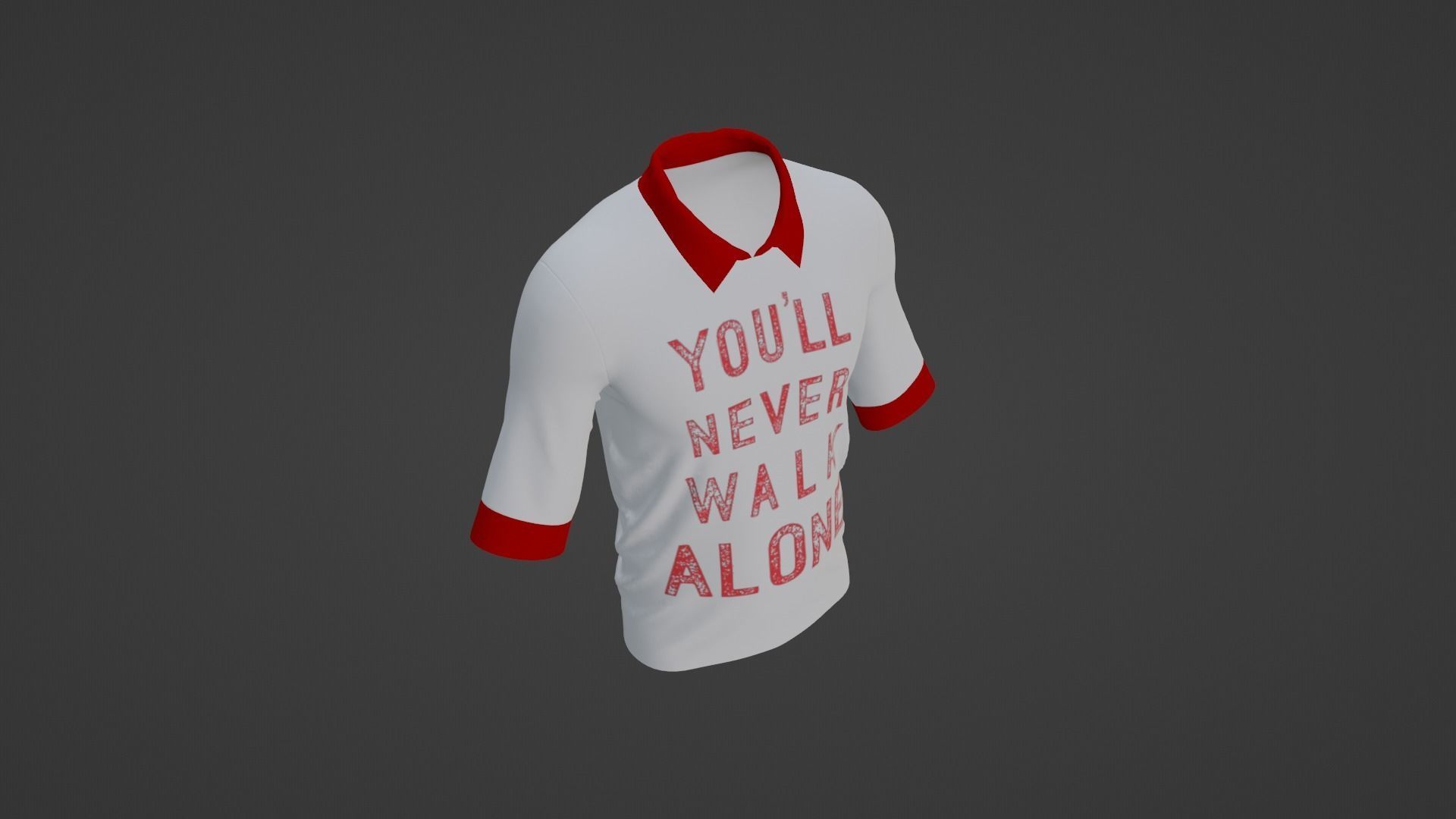 T-Shirt Low-poly 3D model_4