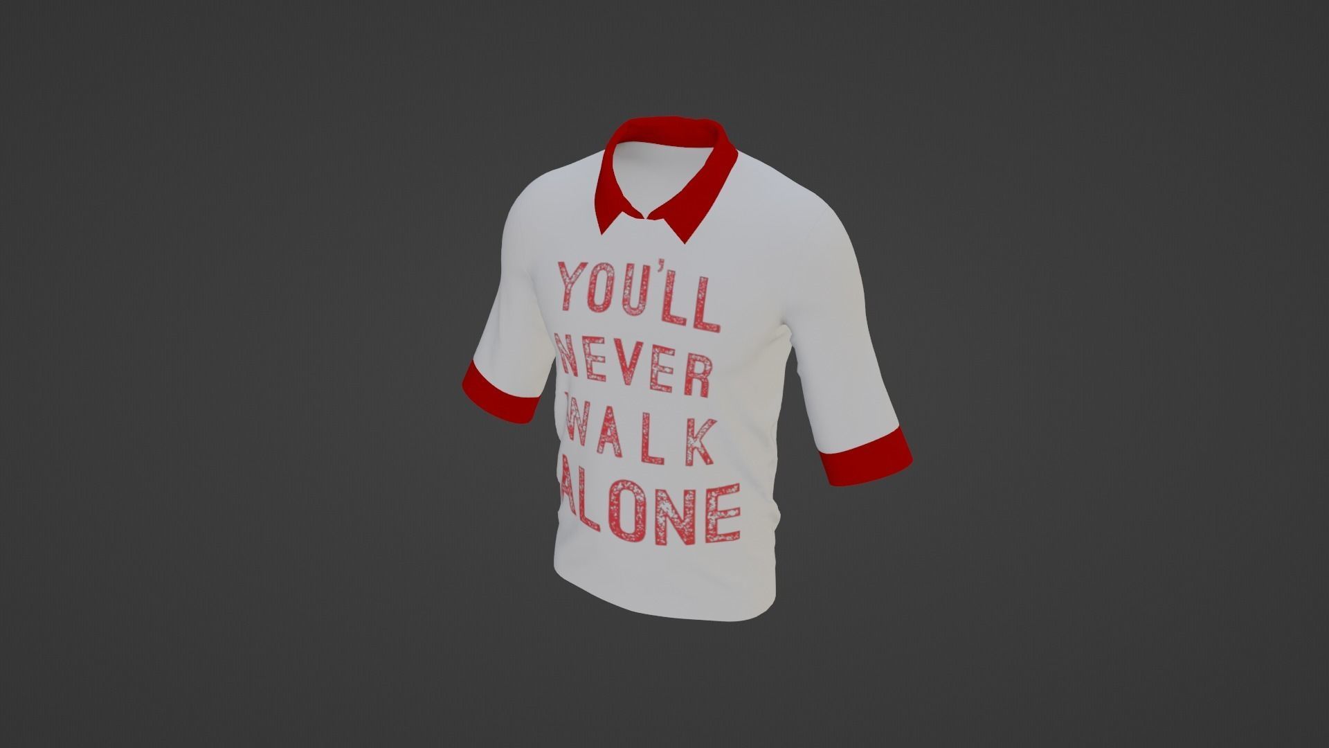 T-Shirt Low-poly 3D model_2