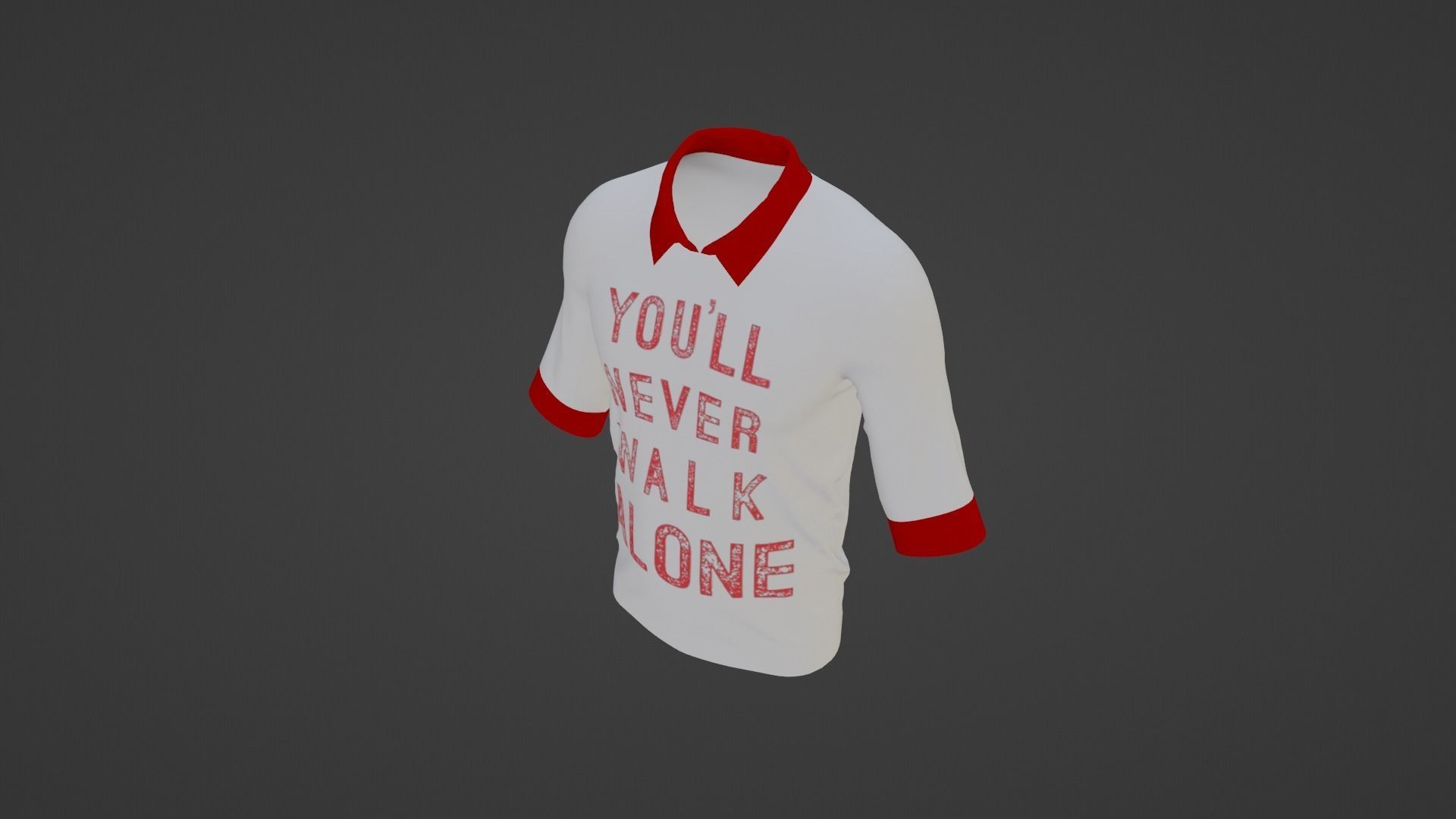 T-Shirt Low-poly 3D model_5