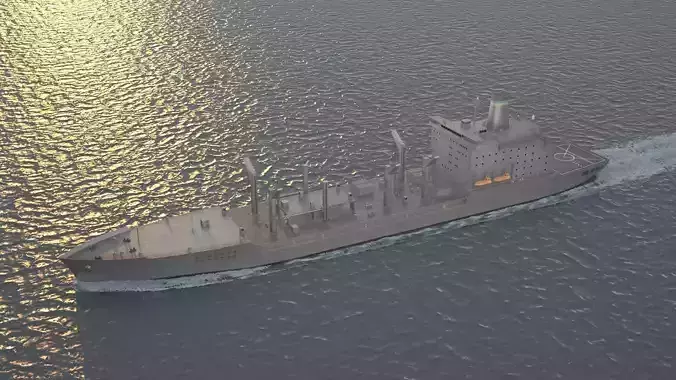 US Navy Henry J Kaiser class oil transfer vessel USNS