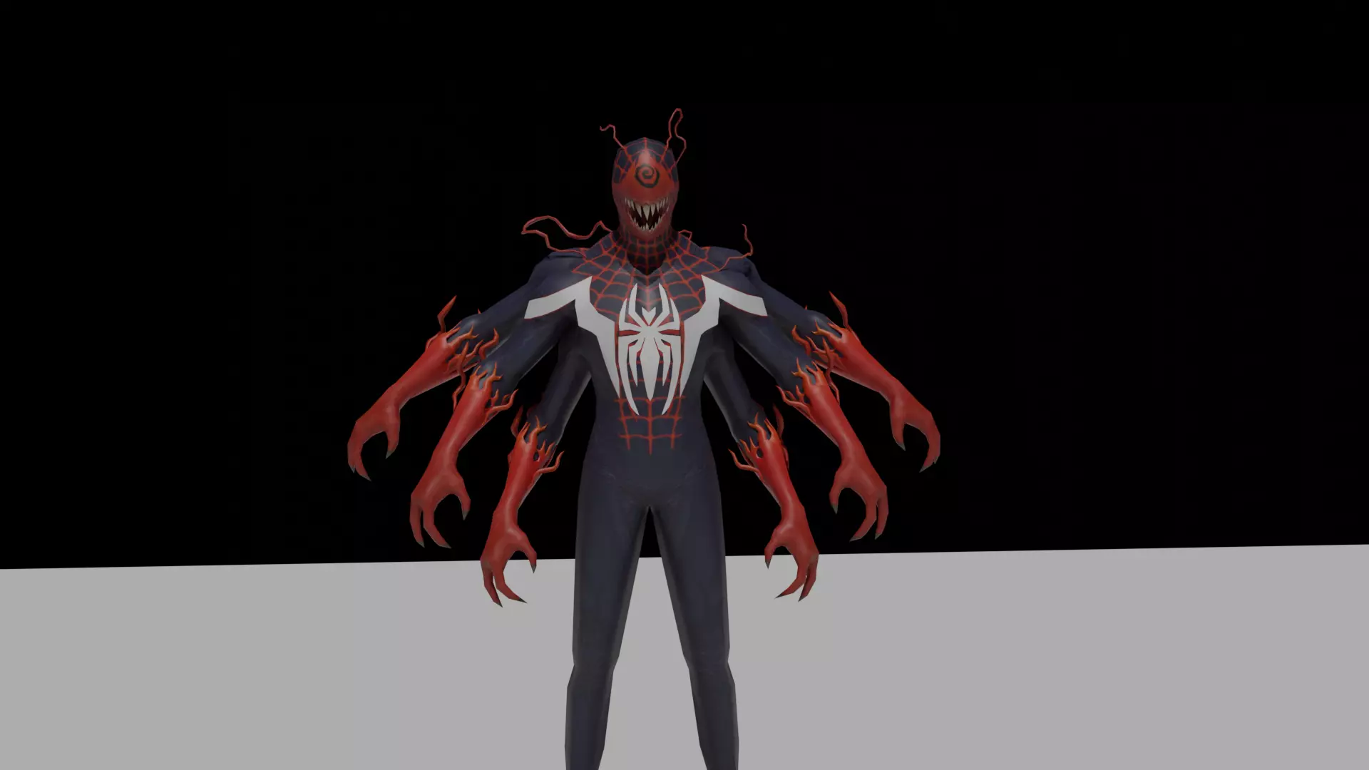 Venom Human Spider  3D model_0