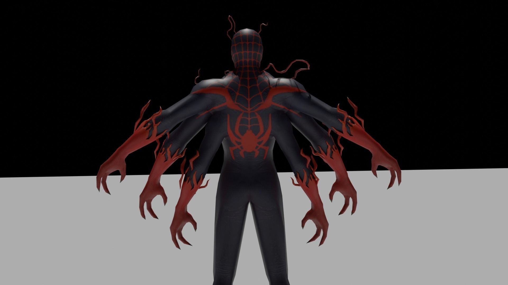 Venom Human Spider  3D model_2