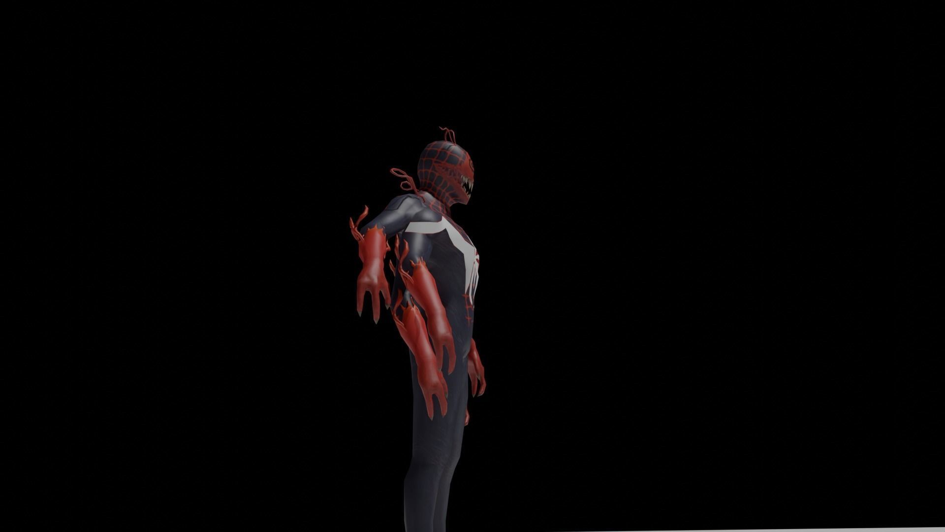 Venom Human Spider  3D model_1