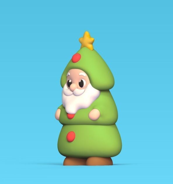 Santa Claus Tree 3D print model_2