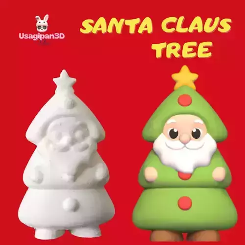 Santa Claus Tree 3D print model