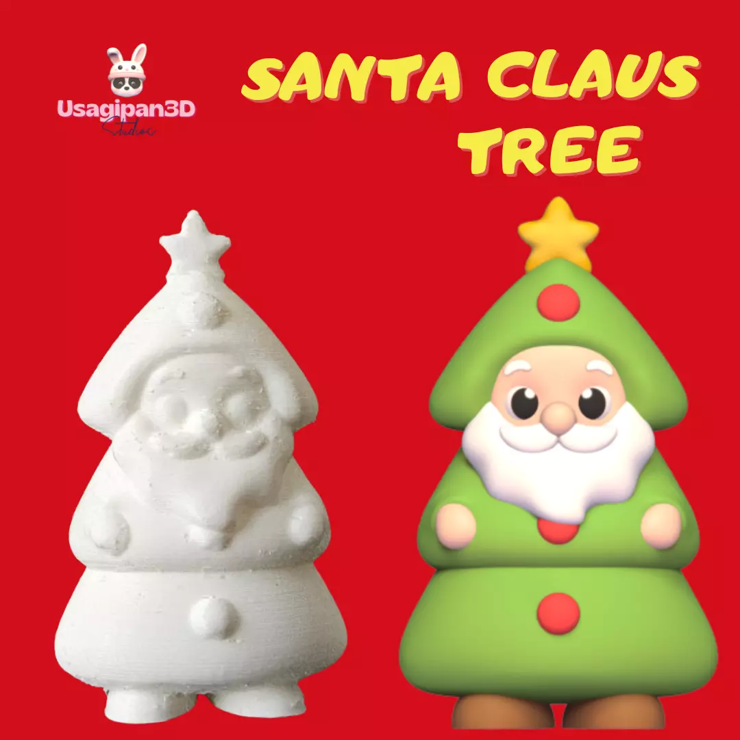 Santa Claus Tree 3D print model_0