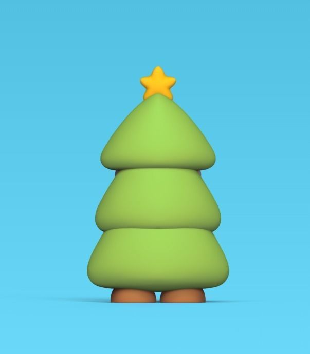 Santa Claus Tree 3D print model_4