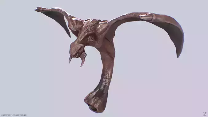Infested flying creature