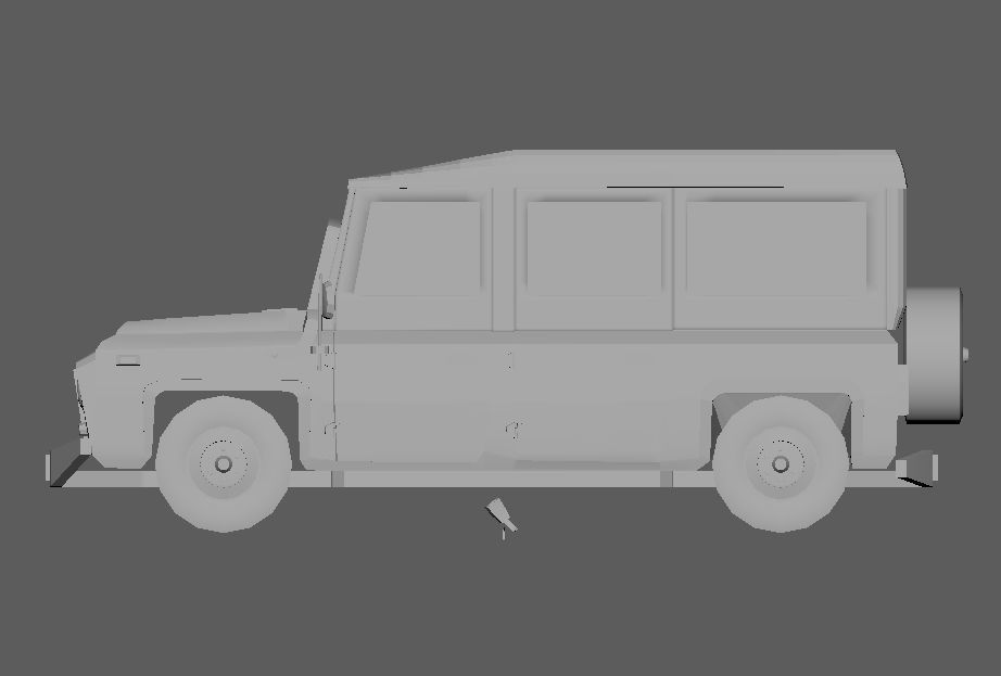 Jeep 3d model Low-poly 3D model_2
