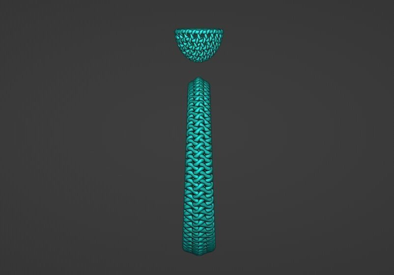 solitaire diamond emerald weave ring size K findings 3D print model_1