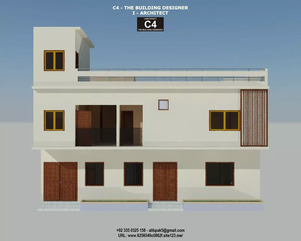 One Unit Residence Bungalow 3D model