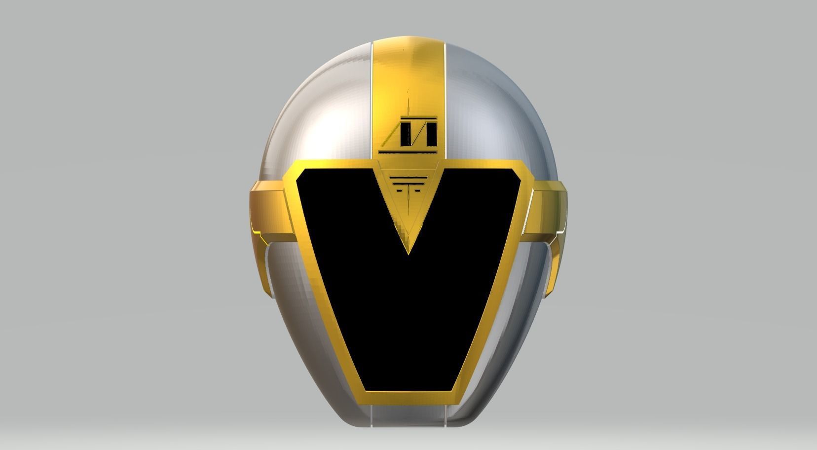 Power Rangers Helmet Titanium Lightspeed Rescue 3D print model_1