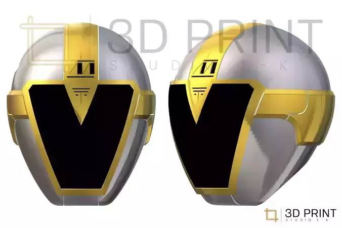 Power Rangers Helmet Titanium Lightspeed Rescue 3D print model