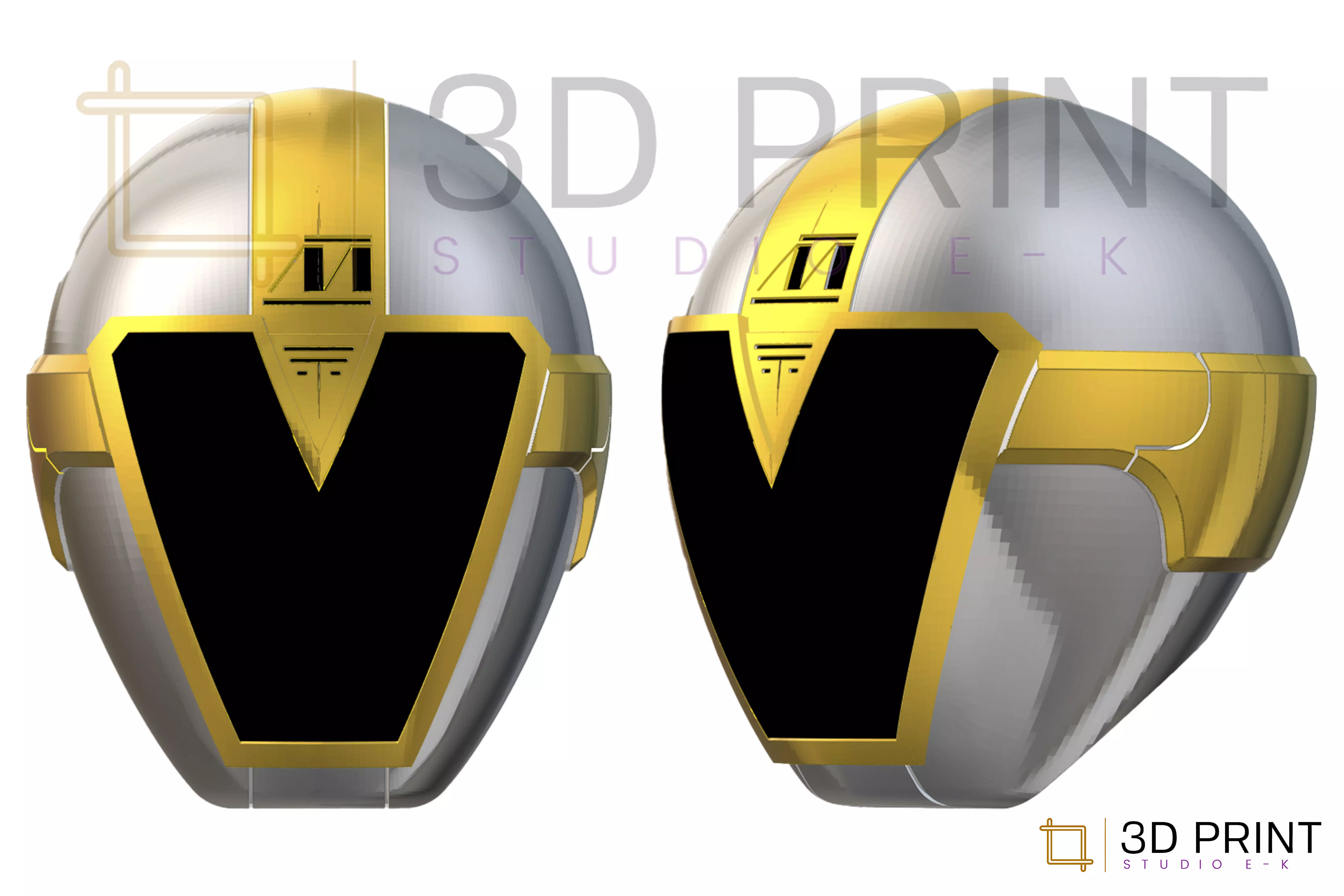 Power Rangers Helmet Titanium Lightspeed Rescue 3D print model_0