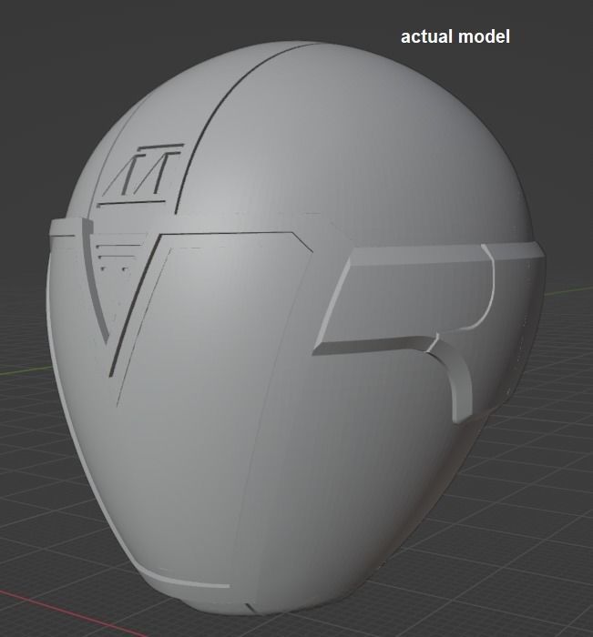 Power Rangers Helmet Titanium Lightspeed Rescue 3D print model_5