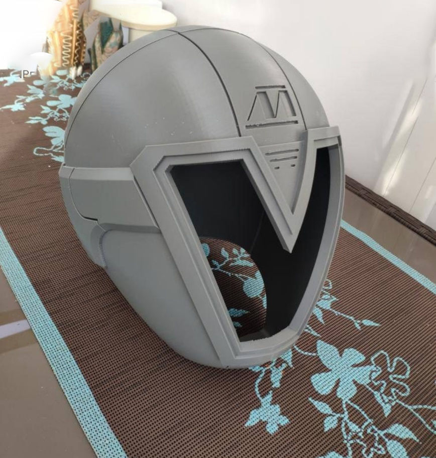 Power Rangers Helmet Titanium Lightspeed Rescue 3D print model_3