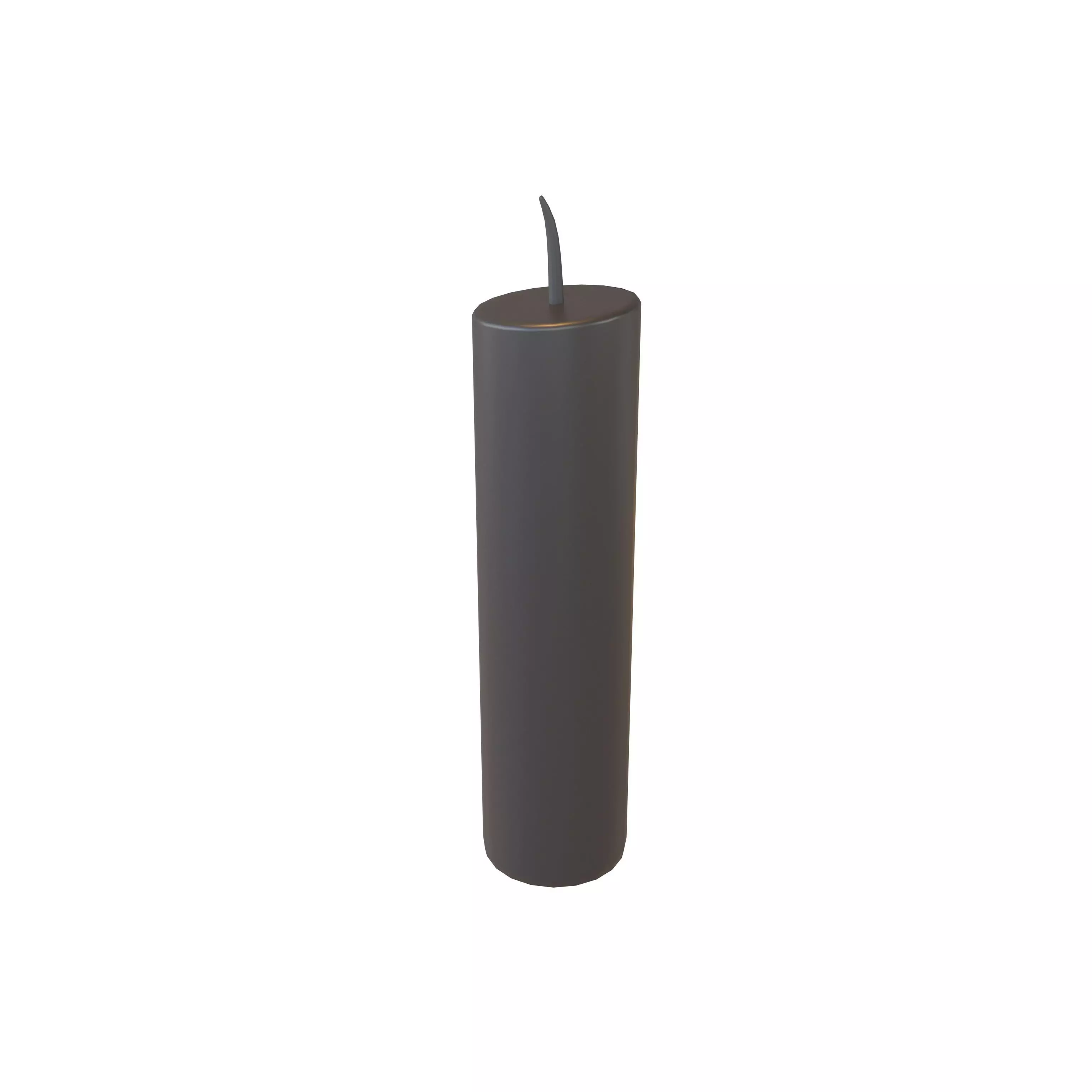 Cartoon Candle with no fire V1 004 Low-poly 3D model_0