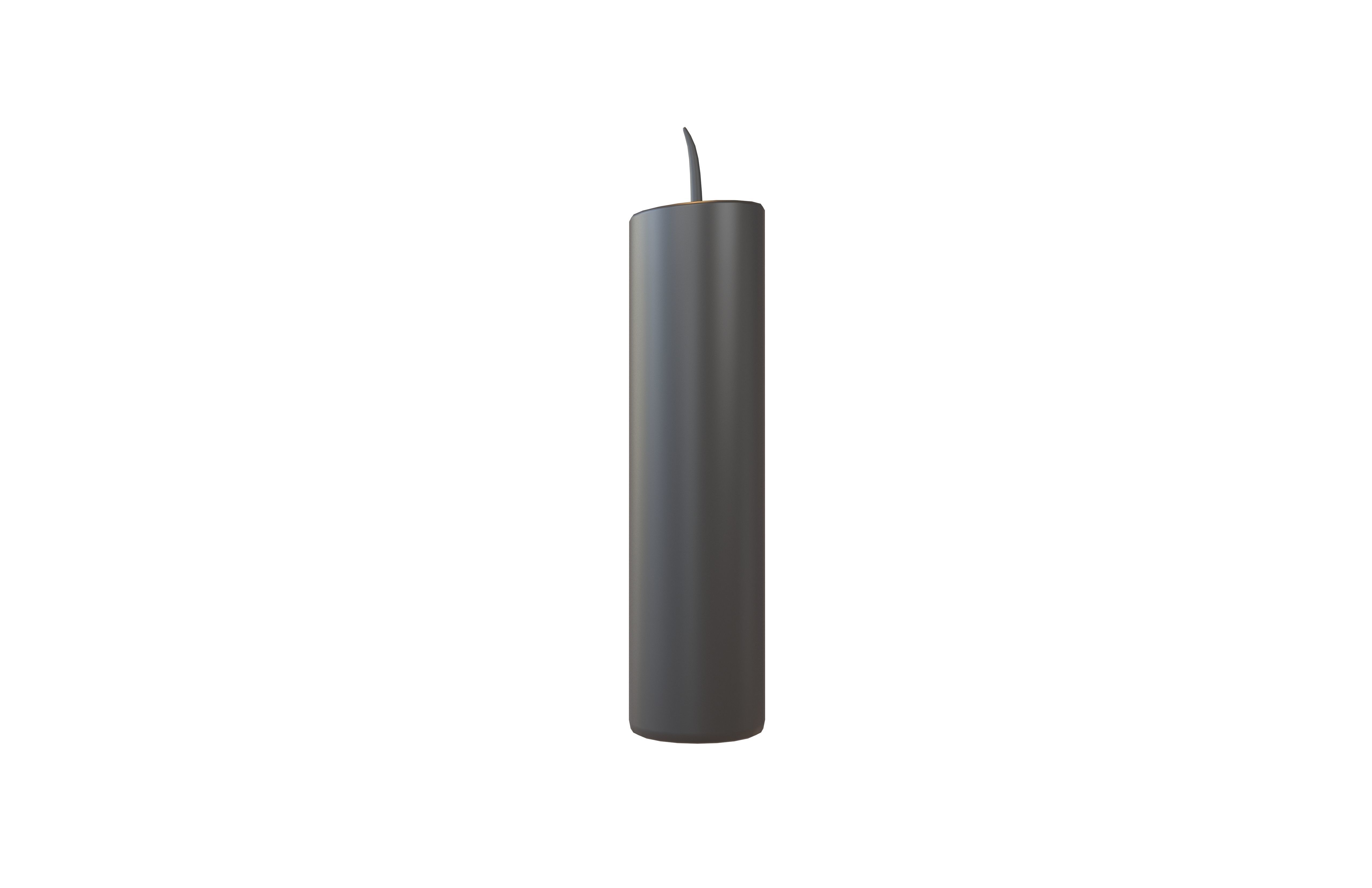 Cartoon Candle with no fire V1 004 Low-poly 3D model_1