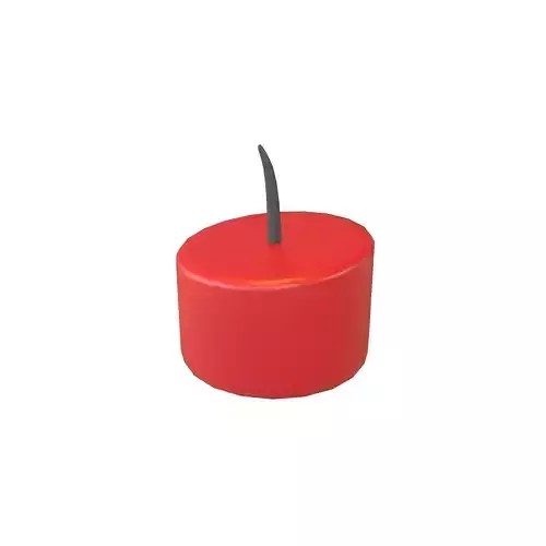 Cartoon Candle with no fire V2 001