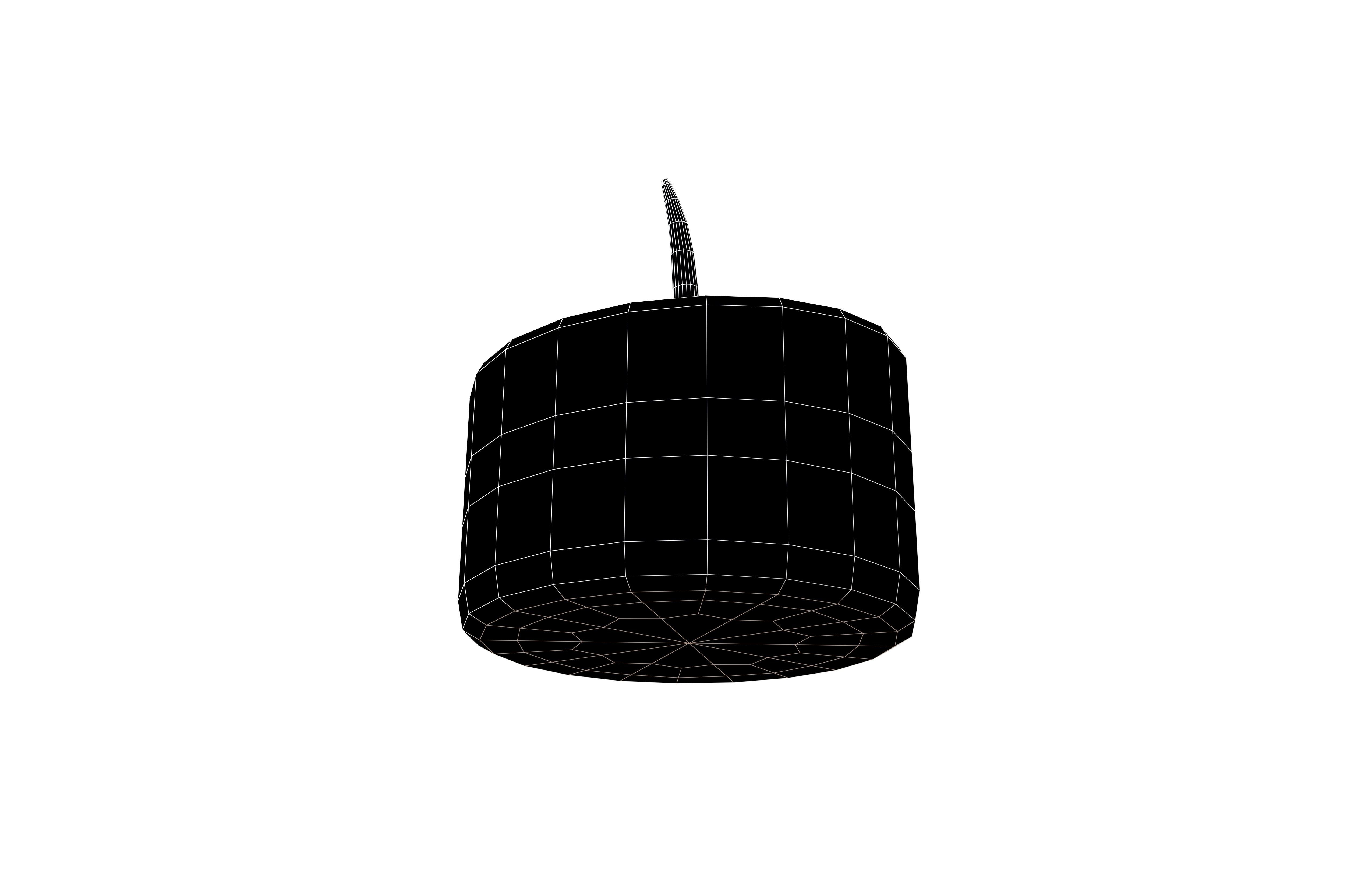 Cartoon Candle with no fire V2 003 Low-poly 3D model_5