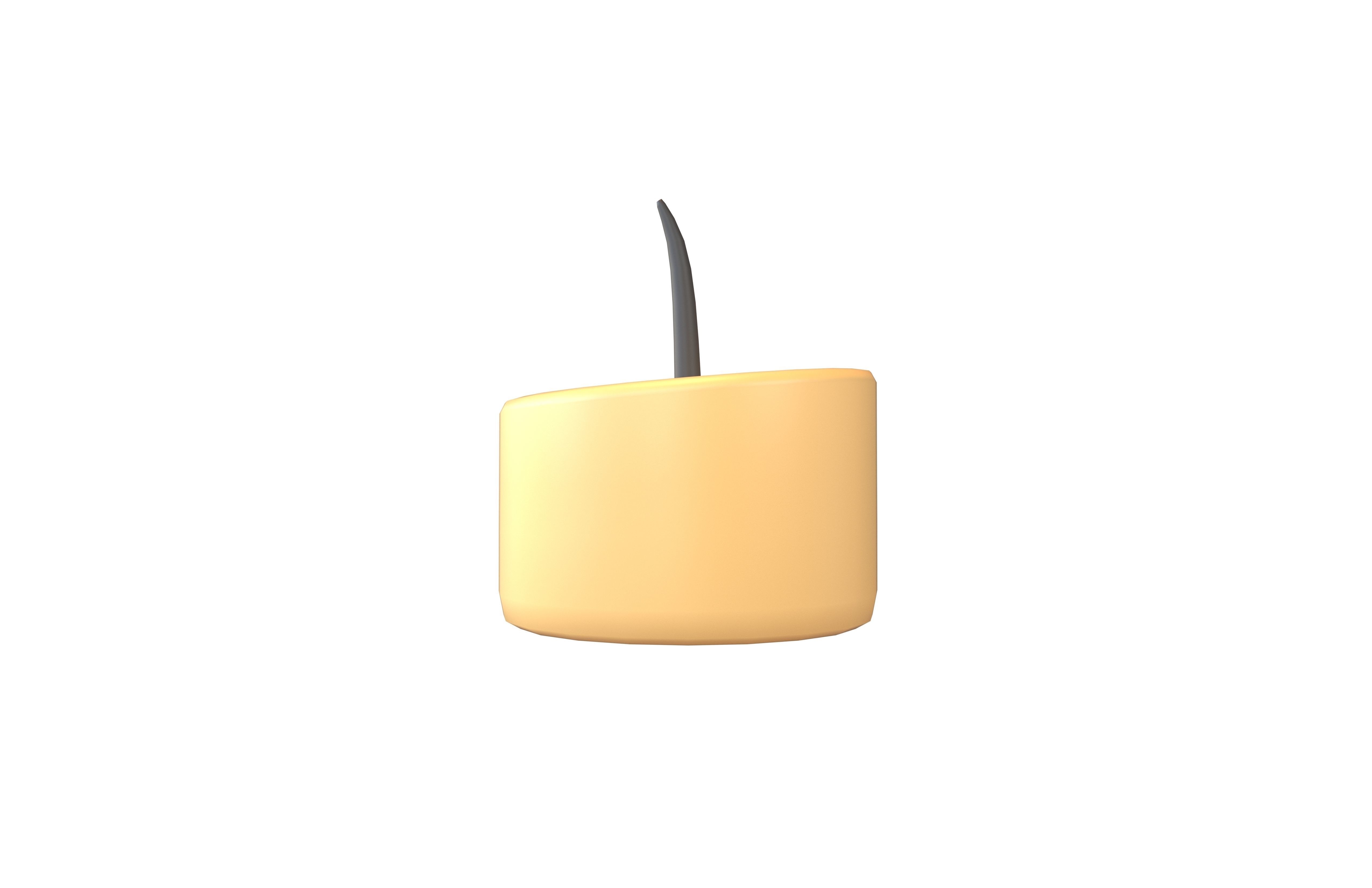 Cartoon Candle with no fire V2 003 Low-poly 3D model_1