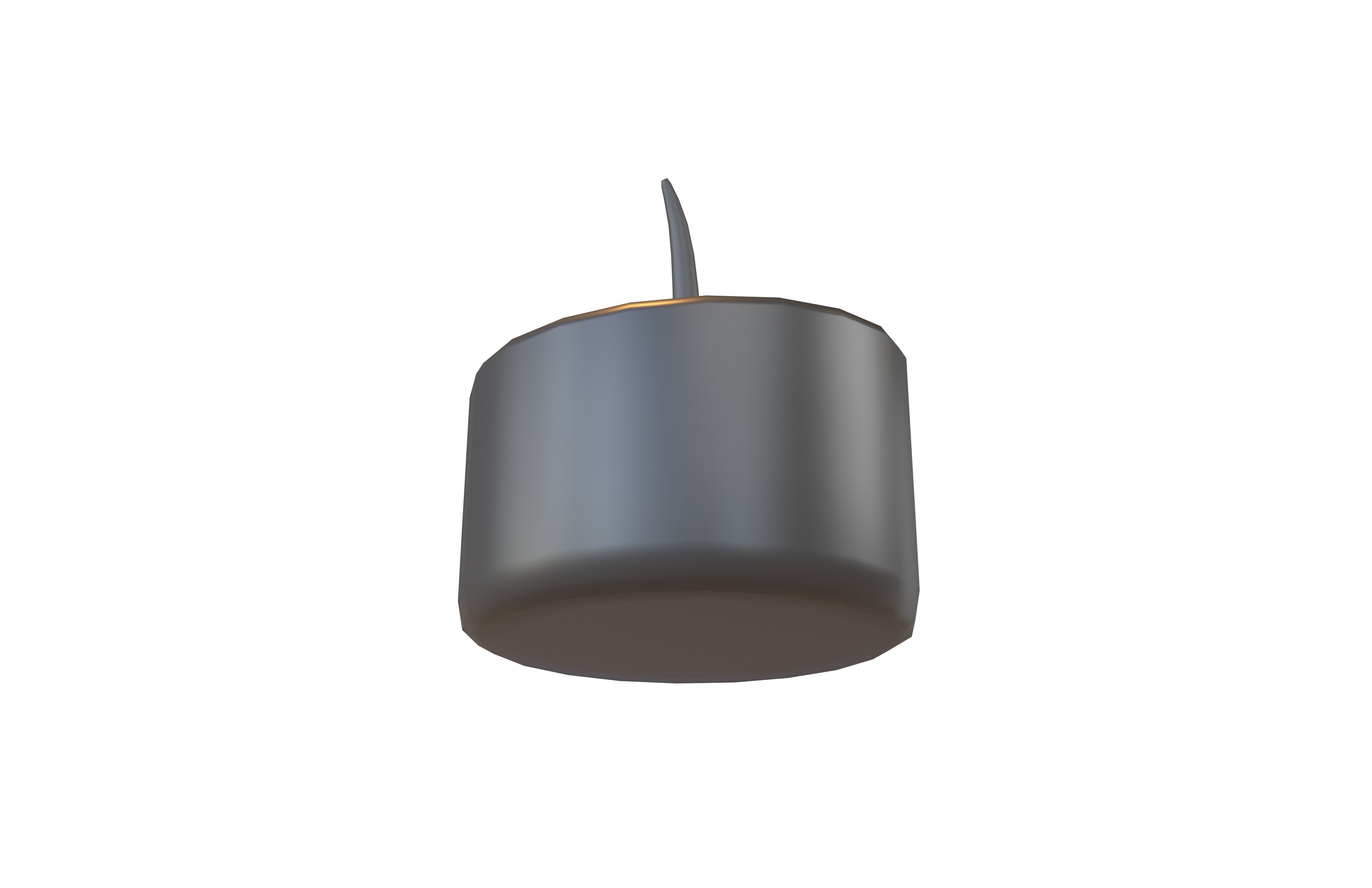 Cartoon Candle with no fire V2 004 Low-poly 3D model_1