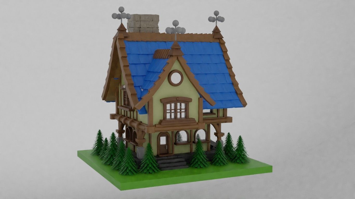 Fairytale house - 1 3D model_1