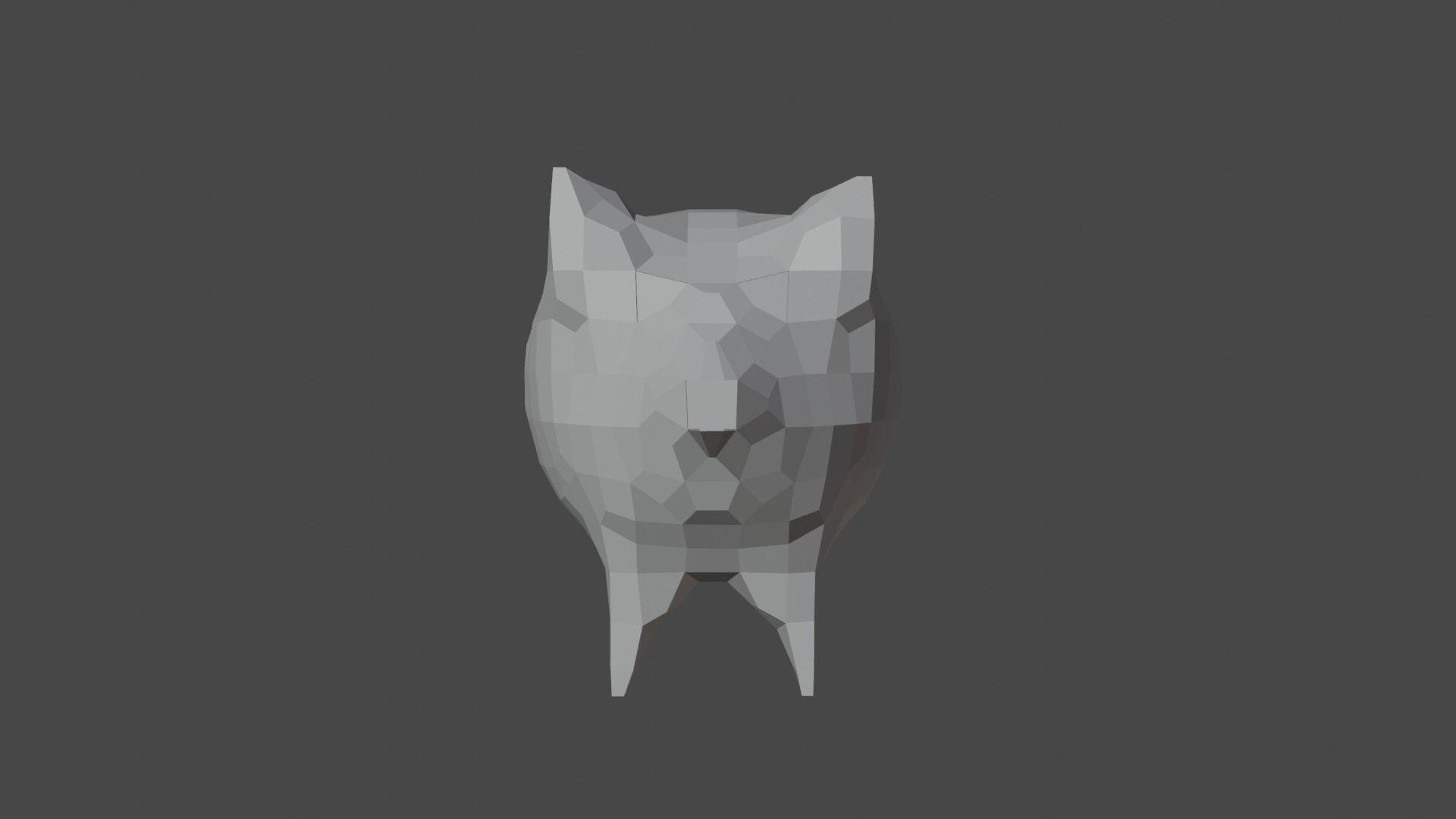 piggybank lowpolygon 3D model_1