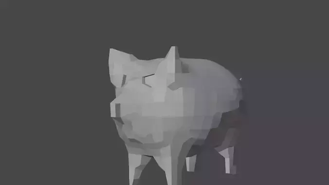 piggybank lowpolygon