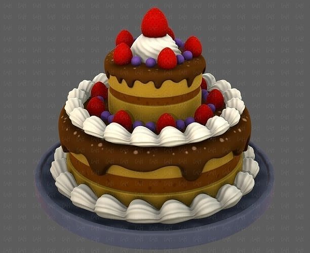Dessert V02 3D model 6