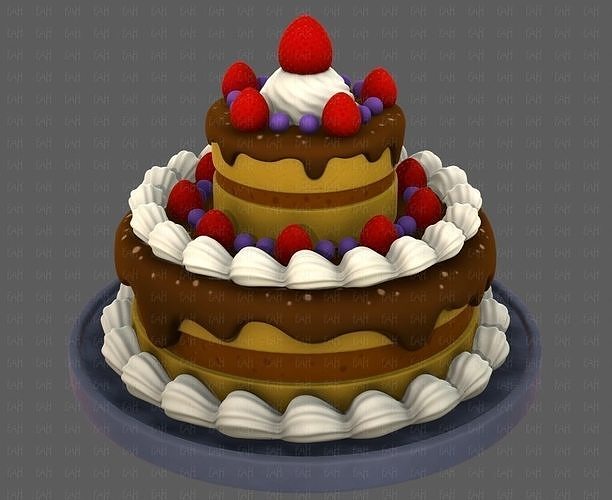 Dessert V02 3D model 3