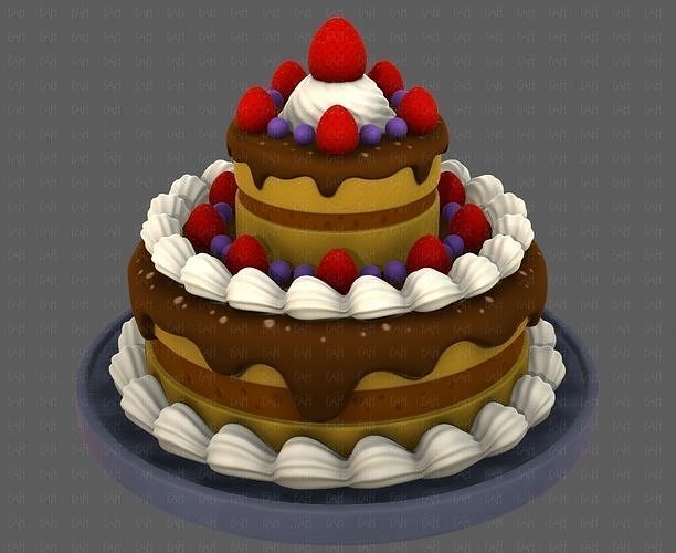 Dessert V02 3D model 4