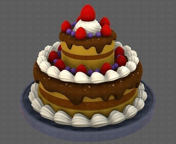 Dessert V02 3D model 2