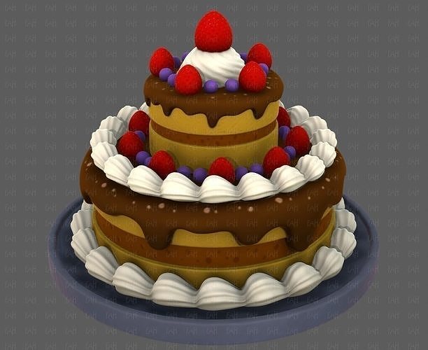 Dessert V02 3D model 5