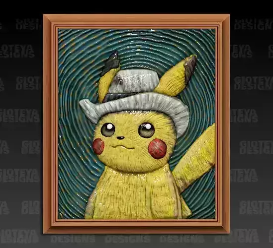 Pokemon Pikachu Van Gogh Museum