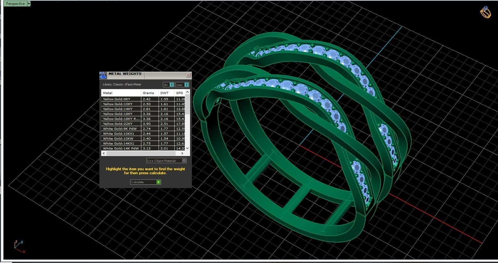 Two piece design ring 3D print model_4