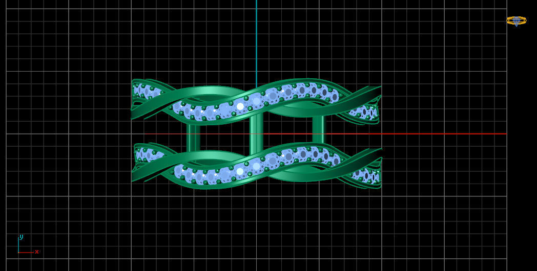 Two piece design ring 3D print model_8