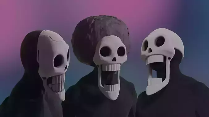 One piece Brook Soul King mask cosplay