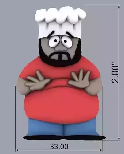 COOK MAN  3D print model