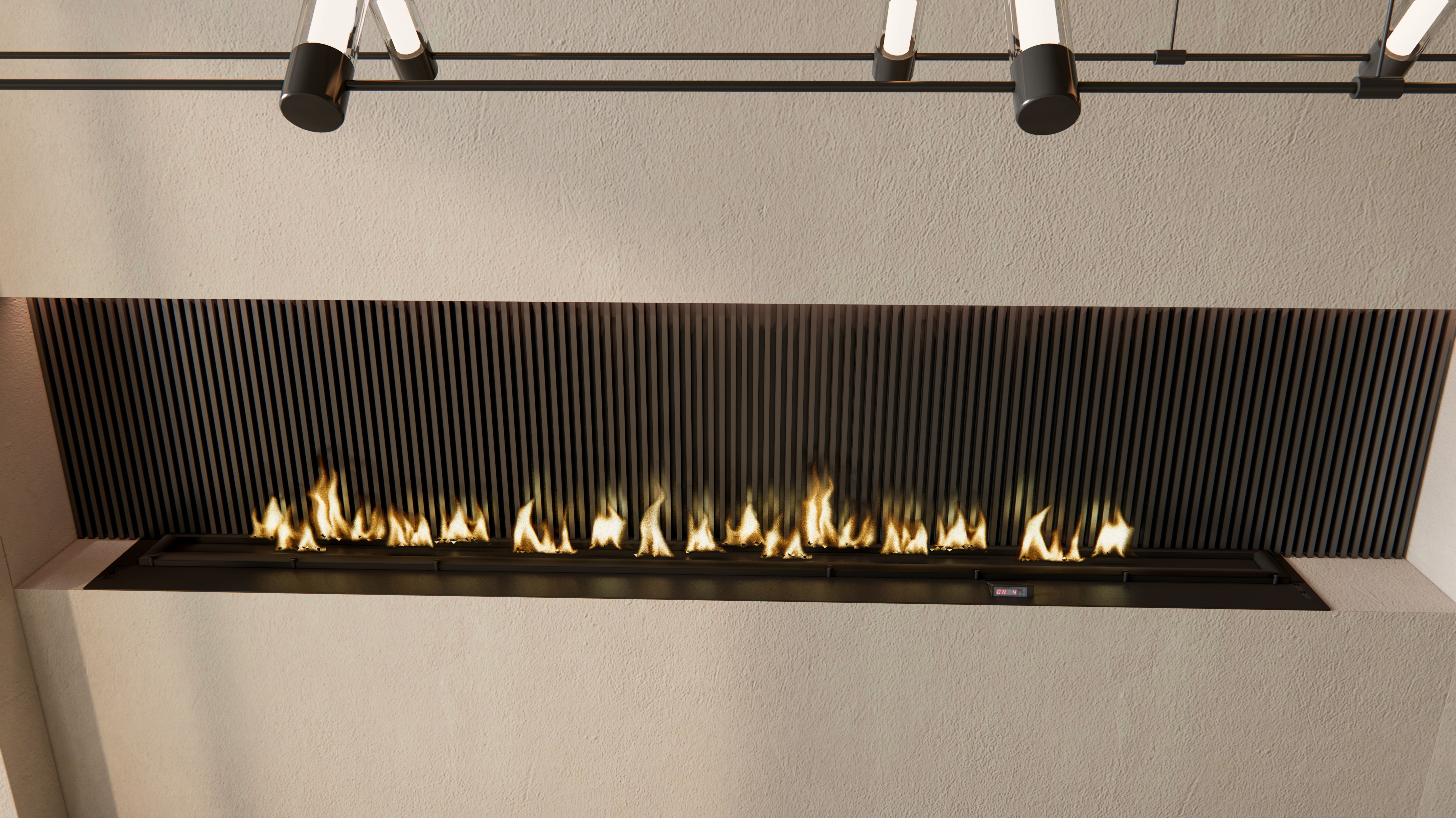 Dining room interior Dining wall Dining table full scene 02 3D model_7