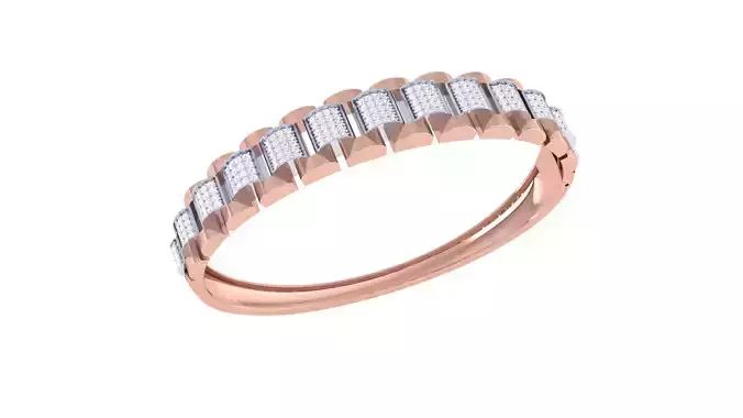 High Jewelry Italian Diamond Bracelets 3dm stl obj gltf