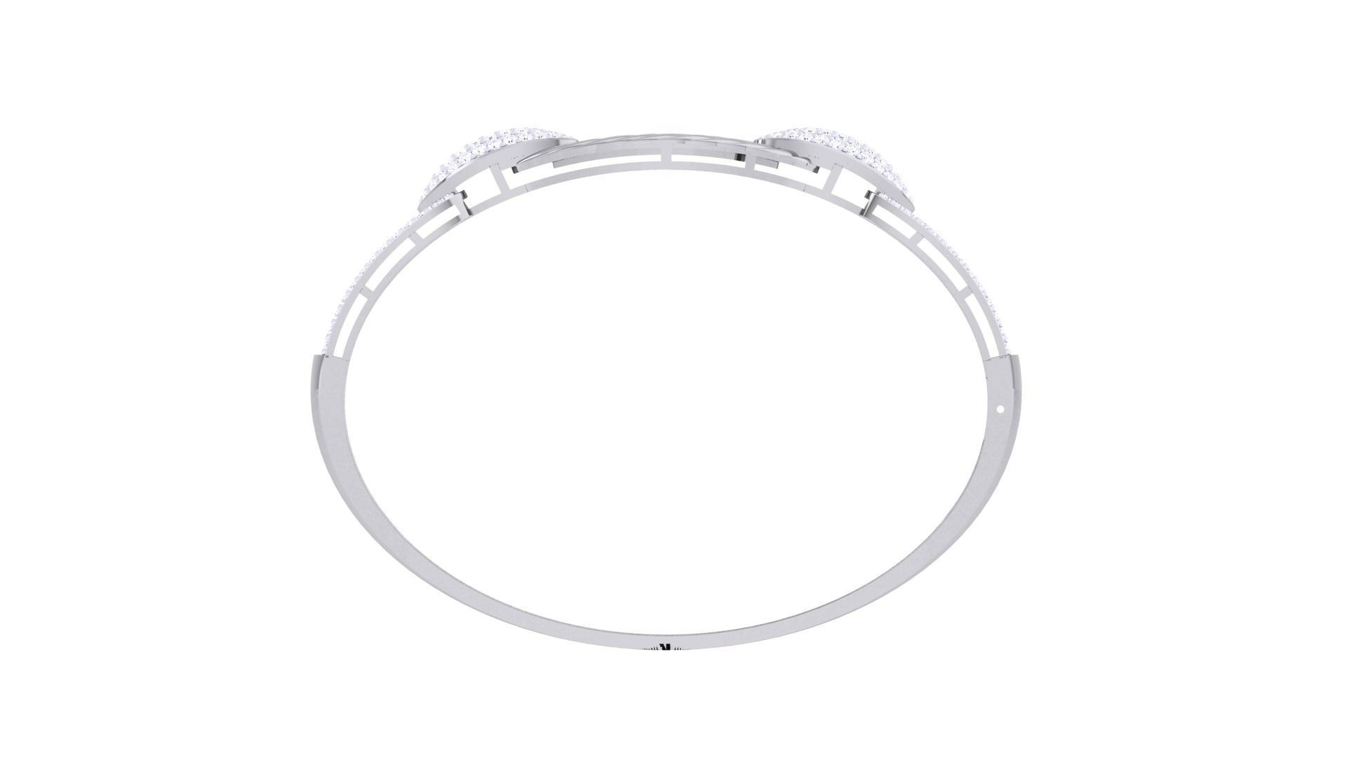 Wire Chain Link High Jewelry Italian Diamond Bracelets 3dm stl 3D print model_10