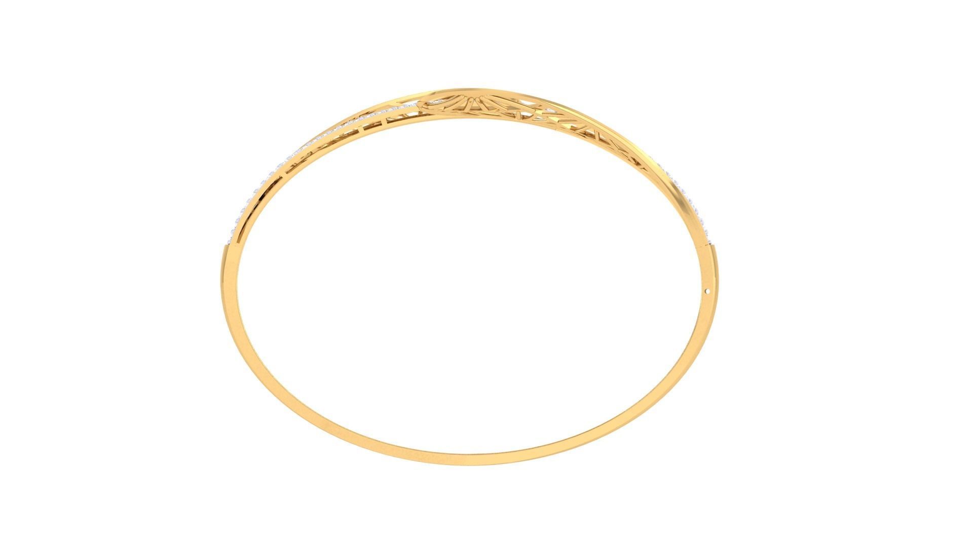 Ultra Vision Wire Mesh High Jewelry Italian Diamond Bracelets  3D print model_10