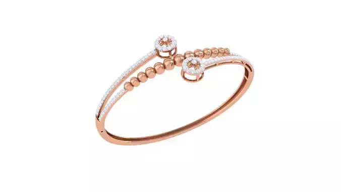 Bi Flowers High Jewelry Italian Diamond Bracelets 3dm stl obj 3D print model