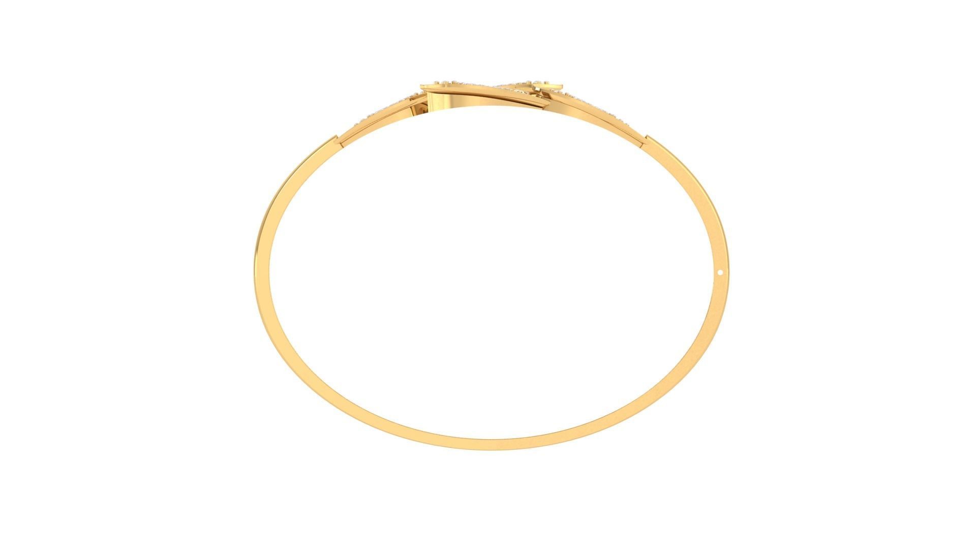 Bi Flower High Jewelry Italian Diamond Bracelets 3dm stl obj  3D print model_11