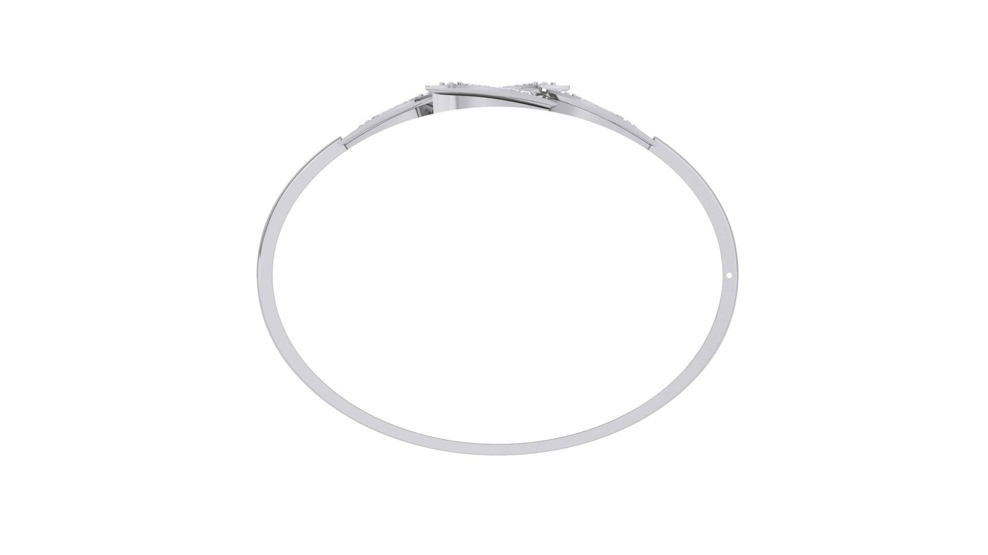 Bi Flower High Jewelry Italian Diamond Bracelets 3dm stl obj  3D print model_12